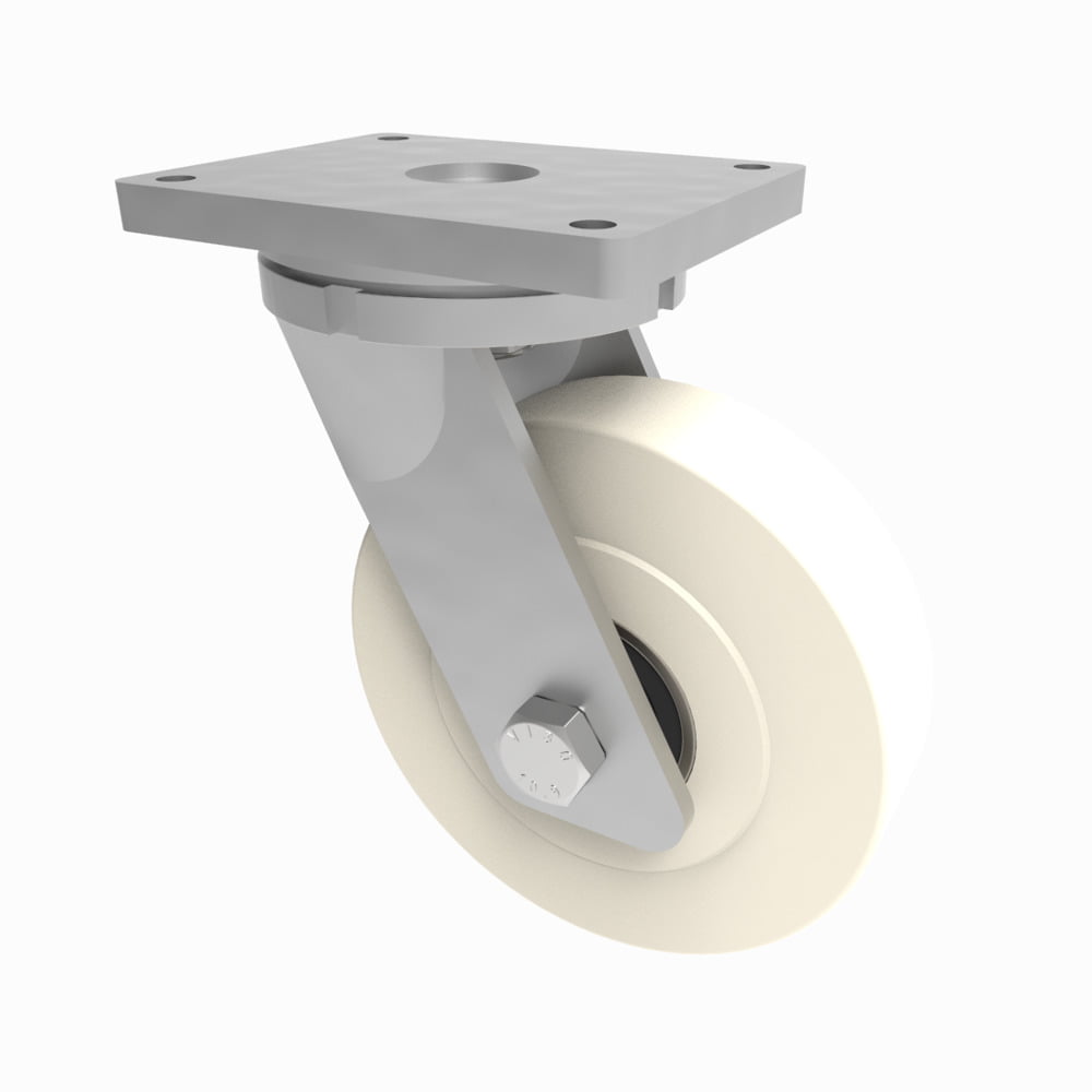 Nylon Plate Swivel Castor 300mm 7000kg Load