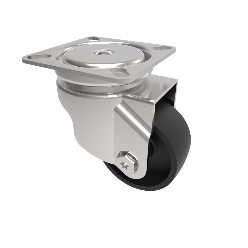 Polypropylene Plate Swivel Castor 50mm 50kg Load