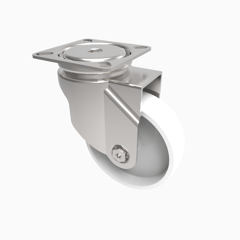 Nylon Plate Swivel Castor 75mm 60kg Load