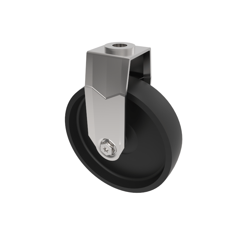 Polypropylene Bolt Hole Fixed Castor 100mm 70kg Load