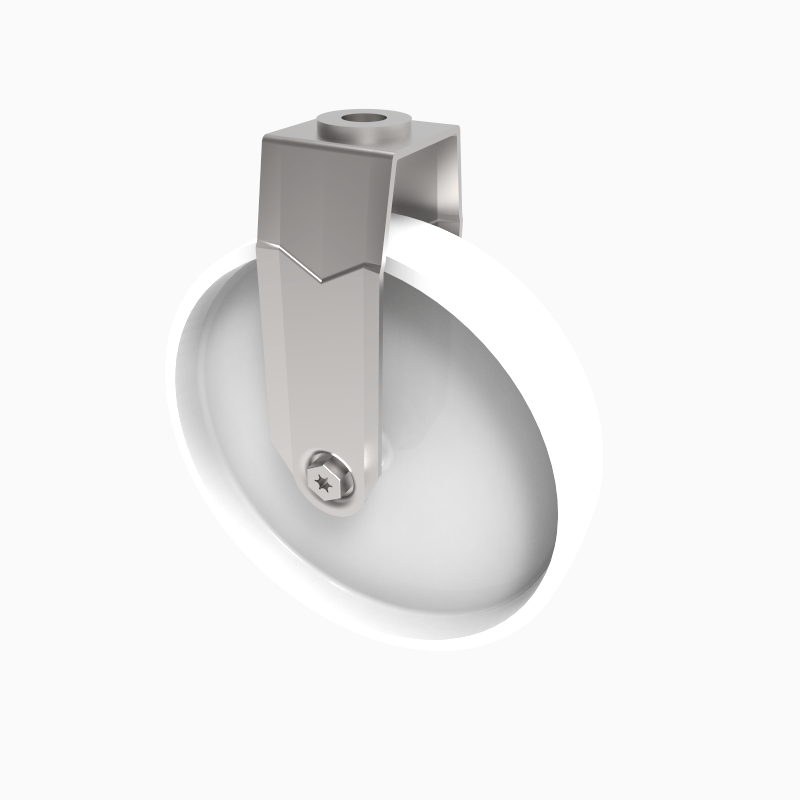 Nylon Bolt Hole Fixed Castor 125mm 80kg Load