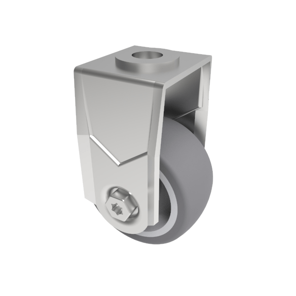 Rubber Fixed Castor Bolt Hole 50mm 50kg