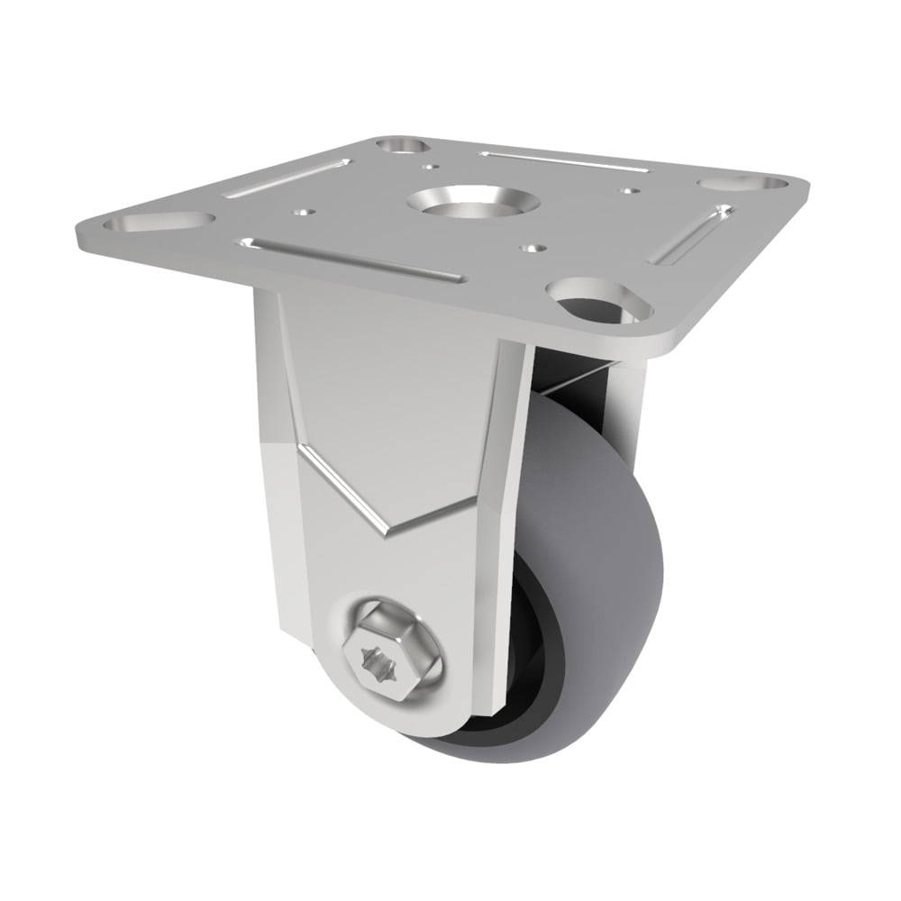 Electrically Conductive Rubber Plate Fixed Castor 50mm 50kg Load