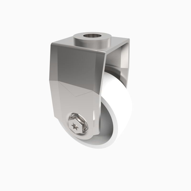 Nylon Bolt Hole Fixed Castor 50mm 50kg Load