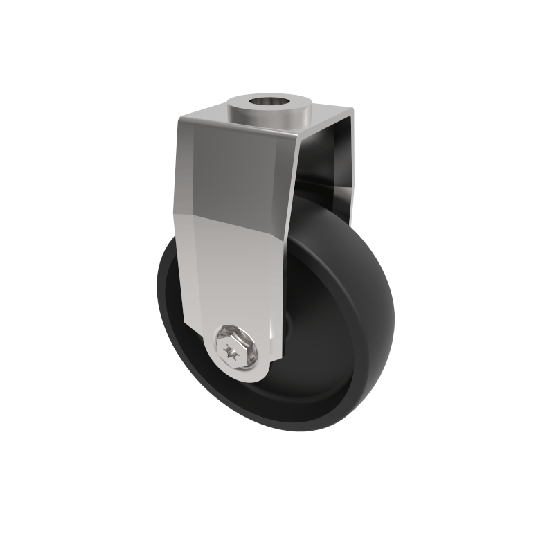 Polypropylene Bolt Hole Fixed Castor 75mm 60kg Load