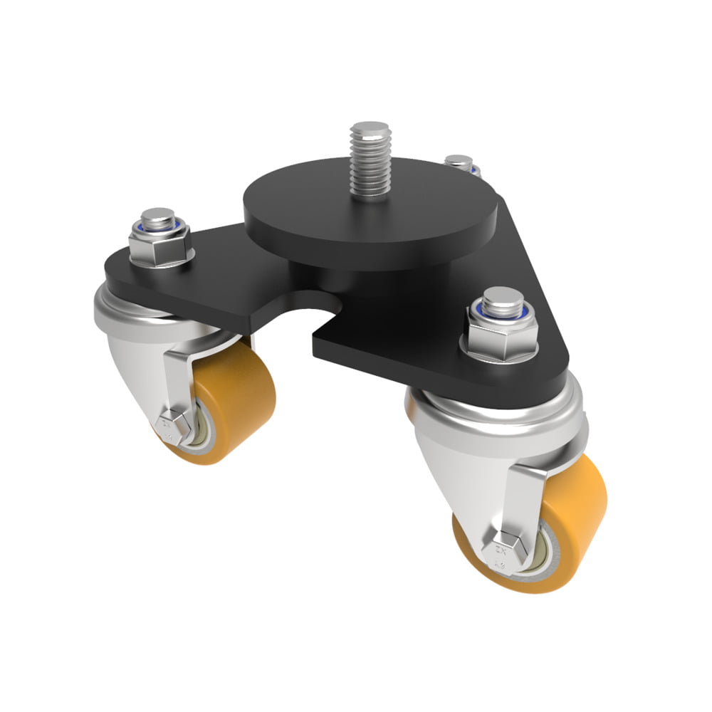 Scenery Skate Polyurethane Stem Swivel Castor 35mm 300kg