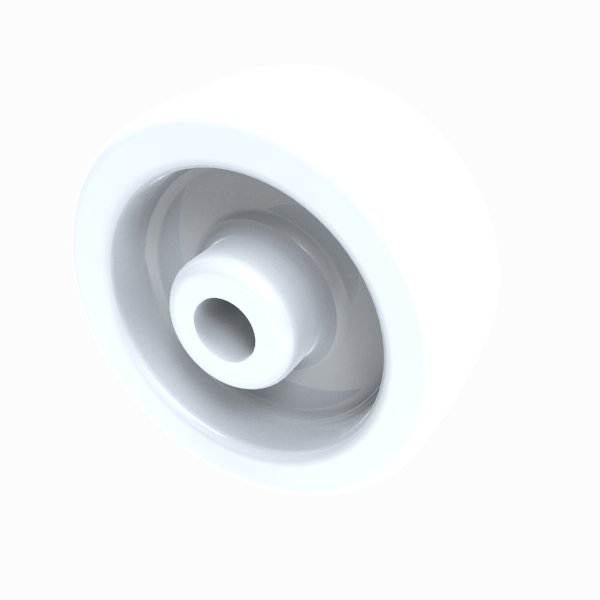 Nylon 50mm Plain Bearing Wheel 60kg Load