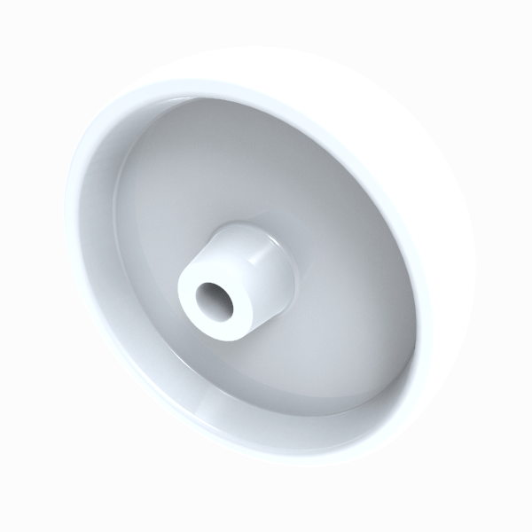 Nylon 125mm Plain Bearing Wheel 300kg Load