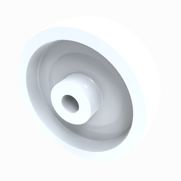 Nylon 150mm Plain Bearing Wheel 800kg Load