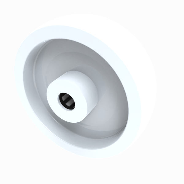 Nylon 150mm Roller Bearing Wheel 800kg Load
