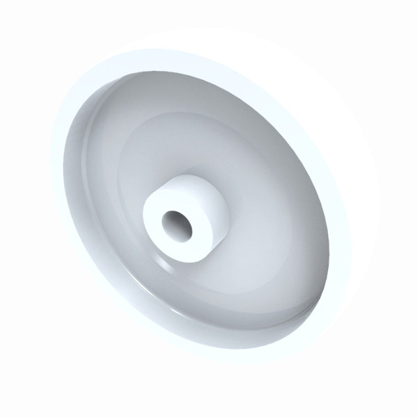 Nylon 200mm Plain Bearing Wheel 1000kg Load