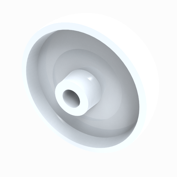 Nylon 150mm Plain Bearing Wheel 350kg Load
