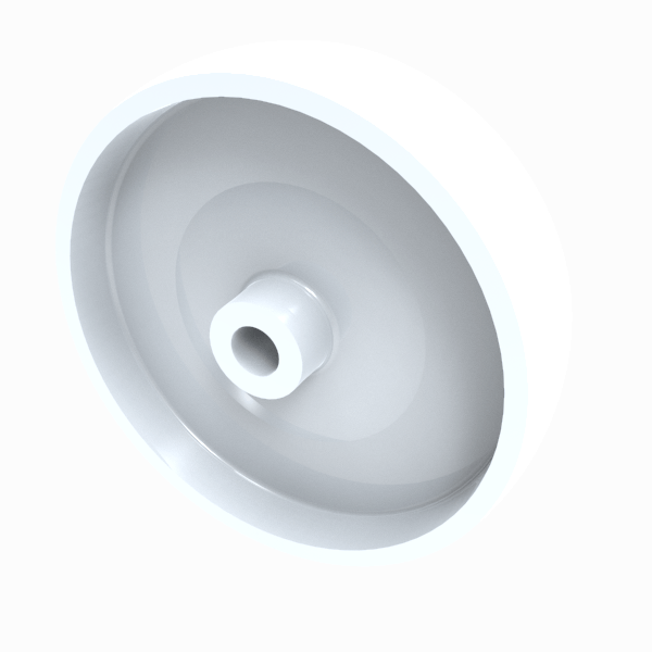 Nylon 200mm Plain Bearing Wheel 500kg Load