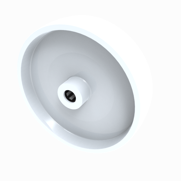 Nylon 200mm Roller Bearing Wheel 500kg Load