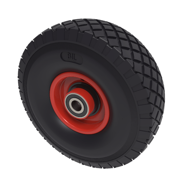 Puncture Proof Polyurethane 300mm Ball Bearing Wheel 150kg Load