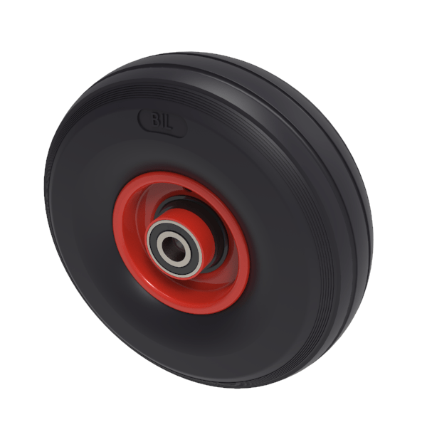 Puncture Proof Polyurethane 400mm Ball Bearing Wheel 200kg Load