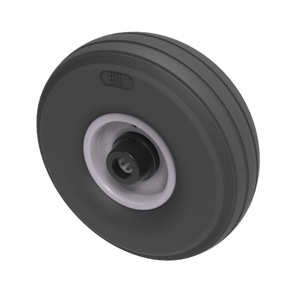 Puncture Proof Polyurethane 260mm Roller Bearing Wheel 150kg Load