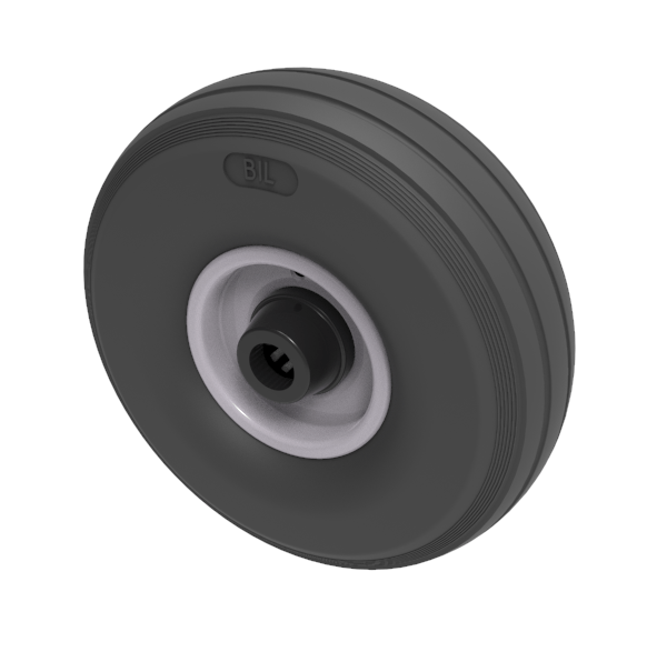 Puncture Proof Polyurethane 260mm Roller Bearing Wheel 150kg Load