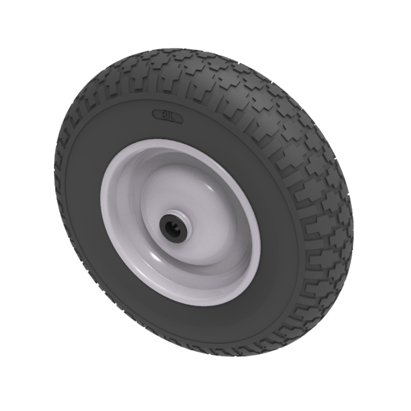 Puncture Proof Polyurethane 400mm Roller Bearing Wheel 200kg Load