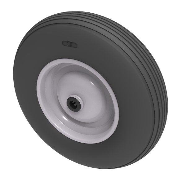 Puncture Proof Polyurethane 400mm Roller Bearing Wheel 200kg Load