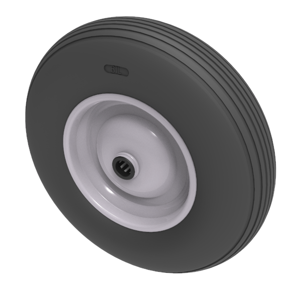 Puncture Proof Polyurethane 400mm Roller Bearing Wheel 200kg Load