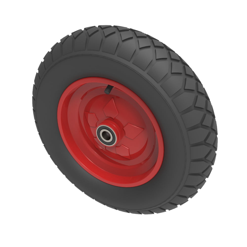 Pneumatic 400mm Ball Bearing Wheel 350kg Load