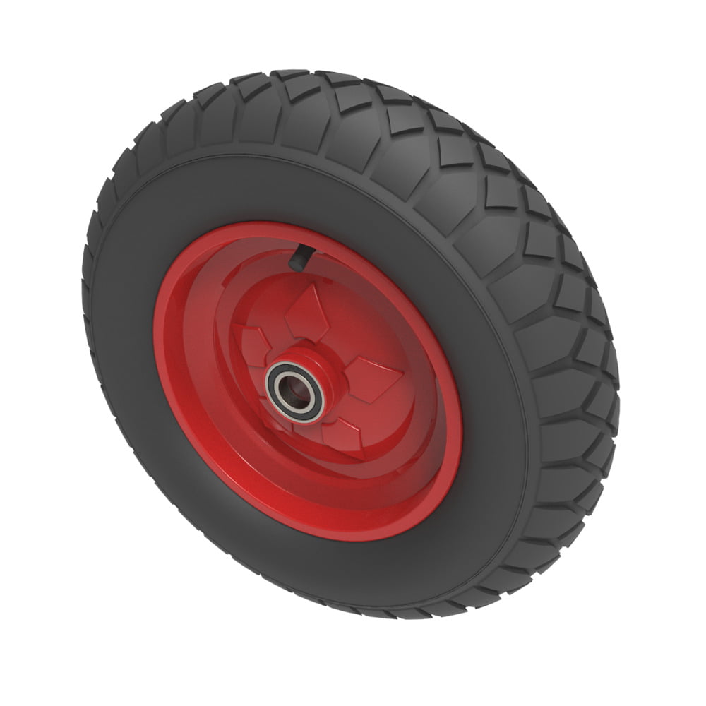 Pneumatic 400mm Roller Bearing Wheel 300kg Load