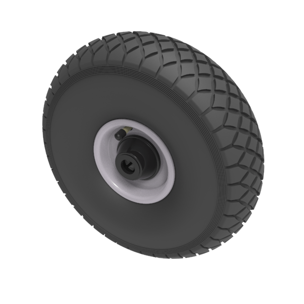 Pneumatic 300mm Roller Bearing Wheel 250kg Load