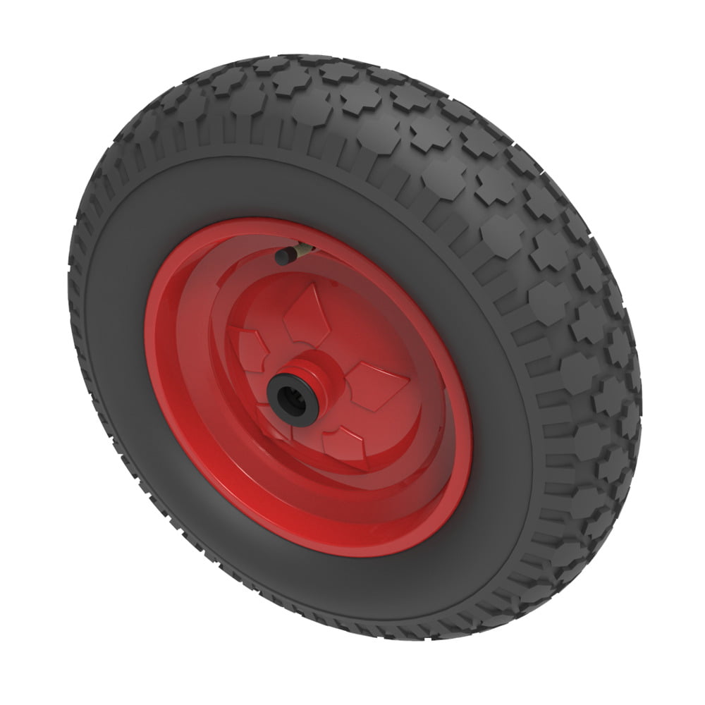 Pneumatic 400mm Roller Bearing Wheel 200kg Load