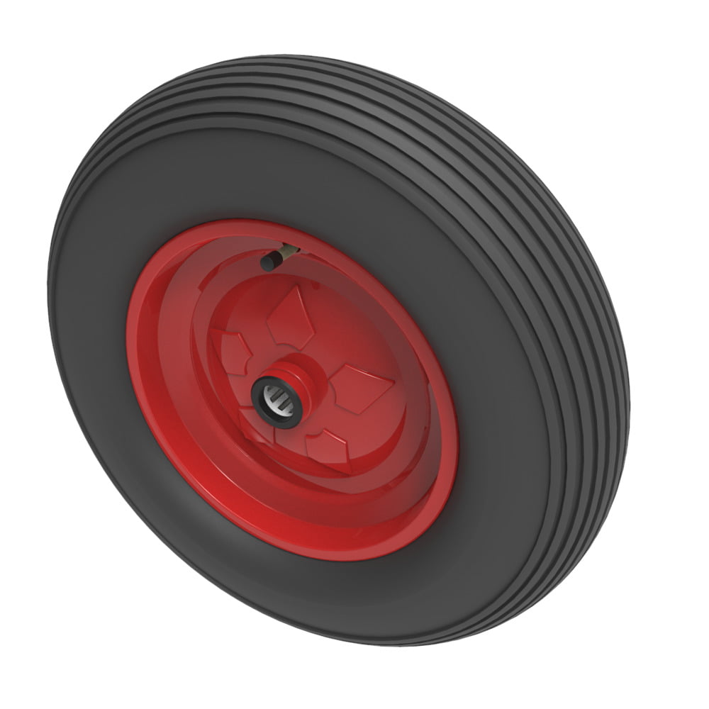 Pneumatic  400mm Roller Bearing Wheel 300kg Load