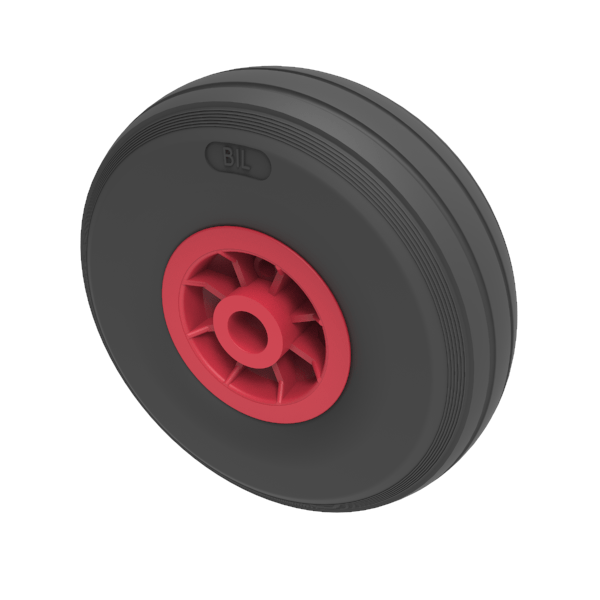 Puncture Proof Polyurethane 260mm Plain Bearing Wheel 100kg Load