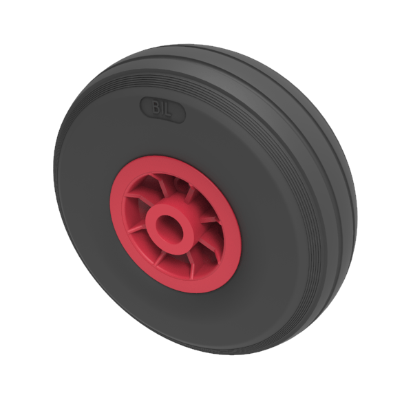 Puncture Proof Polyurethane 260mm Plain Bearing Wheel 100kg Load