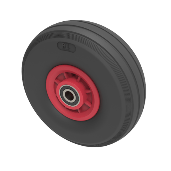 Puncture Proof Polyurethane 260mm Ball Bearing Wheel 100kg Load