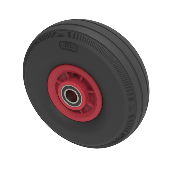 Puncture Proof Polyurethane 260mm Ball Bearing Wheel 100kg Load