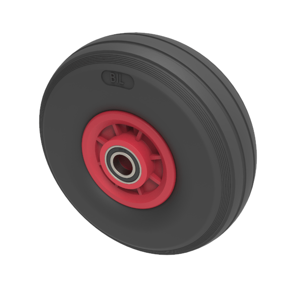 Puncture Proof Polyurethane 260mm Ball Bearing Wheel 100kg Load
