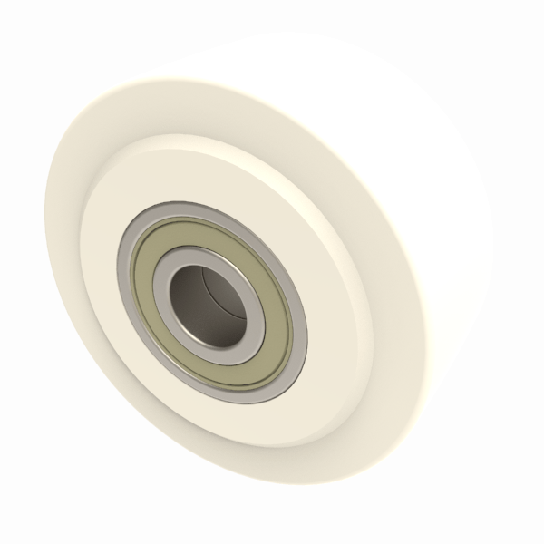 Nylon 125mm Ball Bearing Wheel 2000kg Load