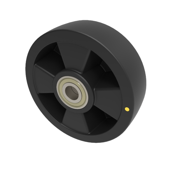 Electrically Conductive Nylon 160mm Ball Bearing Wheel 325kg Load