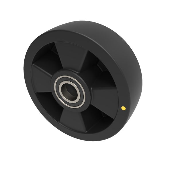 Electrically Conductive Nylon 160mm Ball Bearing Wheel 325kg Load