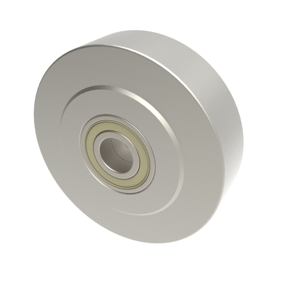 Solid Machined Steel 200mm Ball Bearing Wheel 3600kg Load