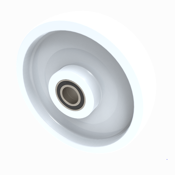 Nylon 200mm Ball Bearing Wheel 1100kg Load