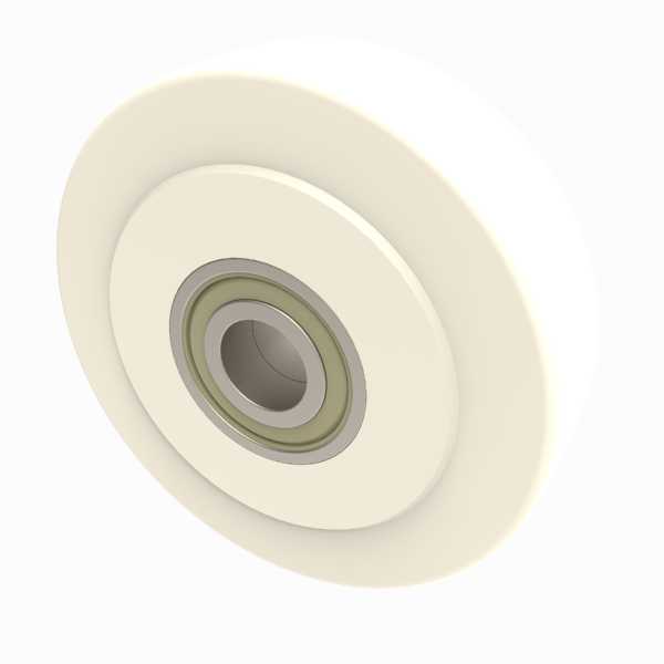 Nylon 200mm Ball Bearing Wheel 3000kg Load