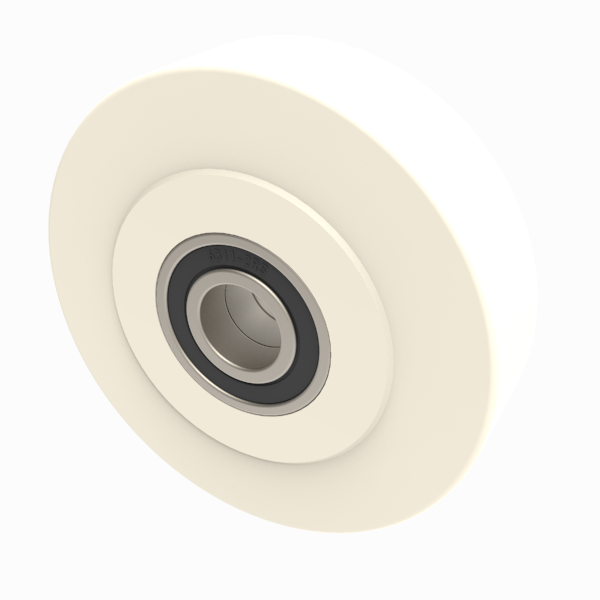 Nylon 300mm 55mm Bore Ball Bearing Wheel 7000kg Load