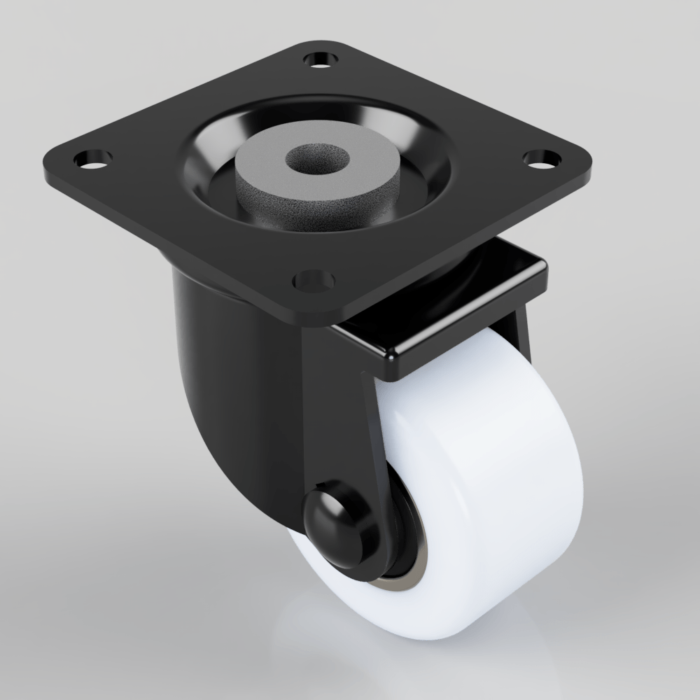 Nylon Plate Swivel Castor 50mm 200kg Load