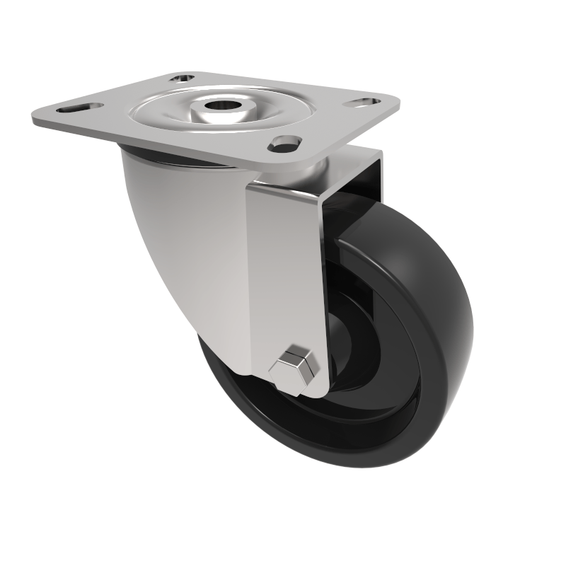 Ditherm Plate Swivel Castor 100mm 200kg Load