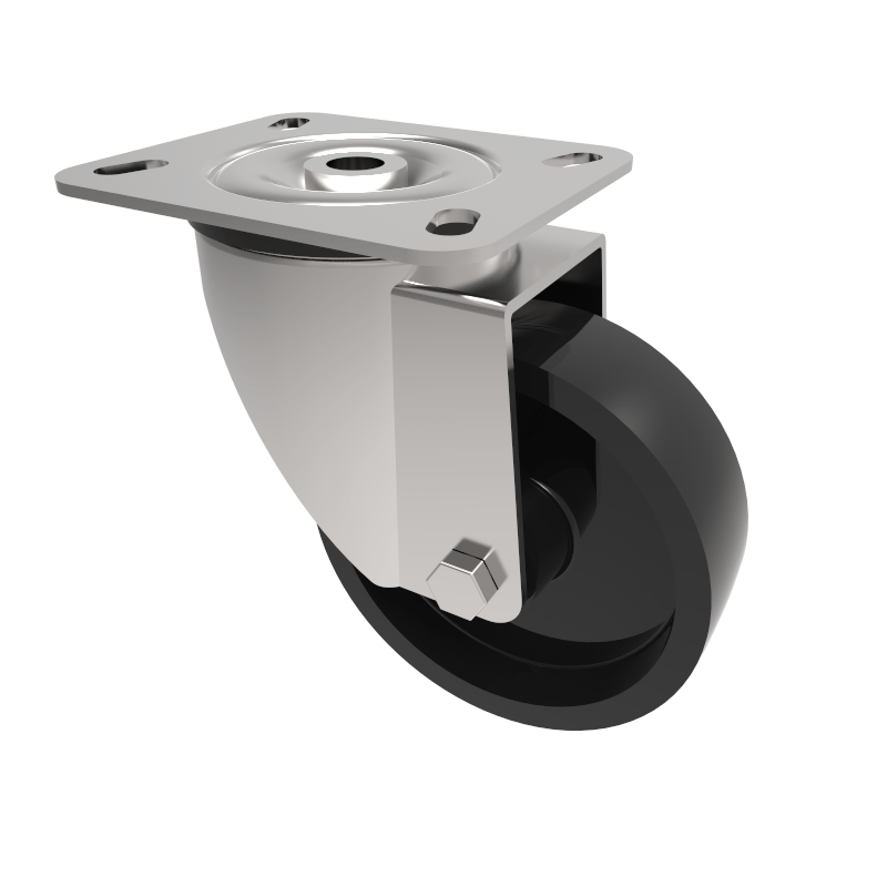 Thermoplastic Plate Swivel Castor 100mm 200kg Load
