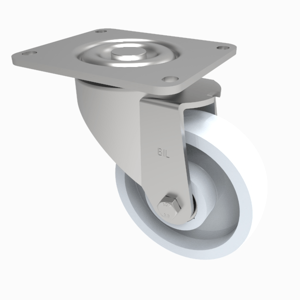 Nylon Plate Swivel Castor 160mm 600kg Load