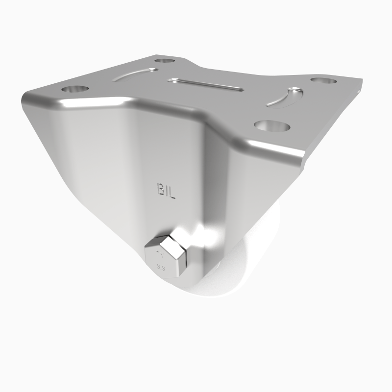 Nylon Plate Fixed Castor 160mm 600kg Load