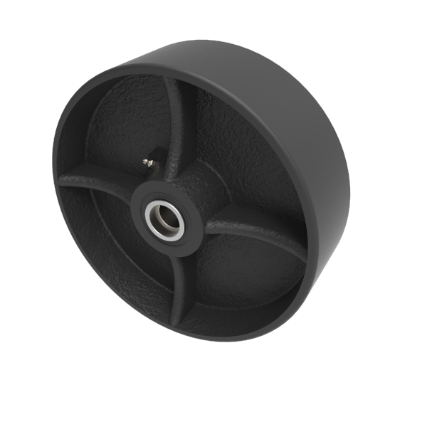 Steel - Ductile 300mm Taper Bearing Wheel 5500kg Load