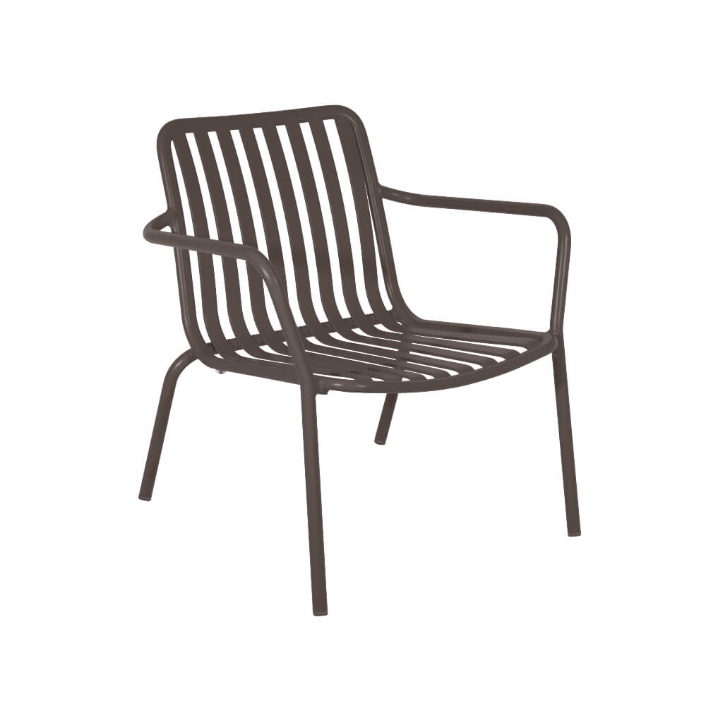 Breeze Outdoor Low Armchair - Charcoal