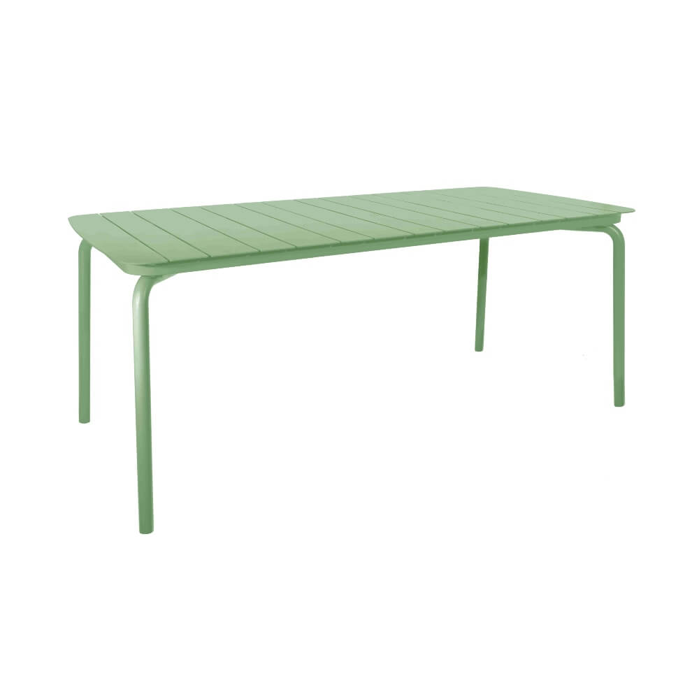 Breeze Outdoor Rectangular Table - Fair Green